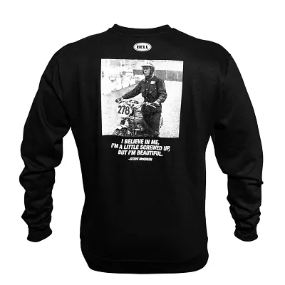 PS M LS CREW SWEATSHIRT SMQ BELIEVE BK S