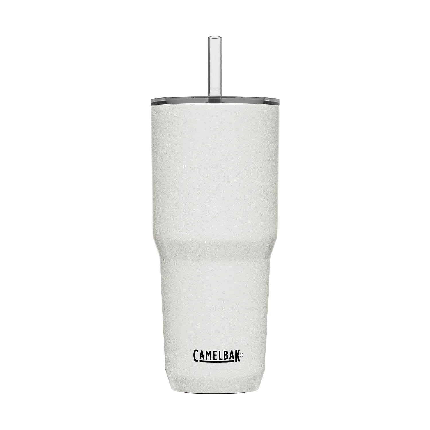 Straw Tumbler, SST Vacuum Insulated 30oz, White