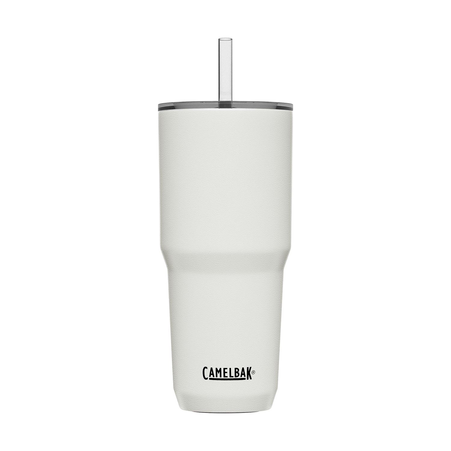 Straw Tumbler, SST Vacuum Insulated 30oz, White