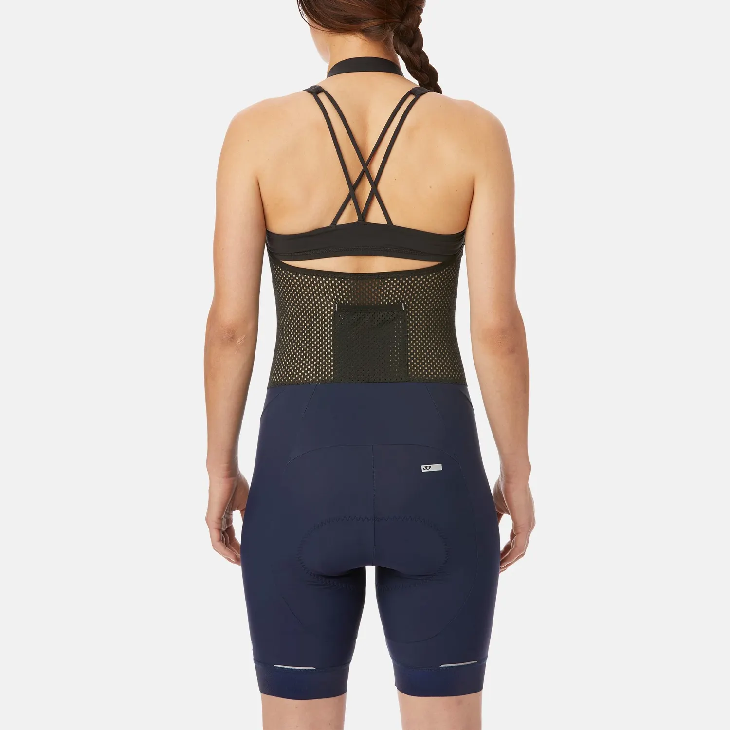 GA W CHRNO EX HALTER BIB SHRT MDNT L