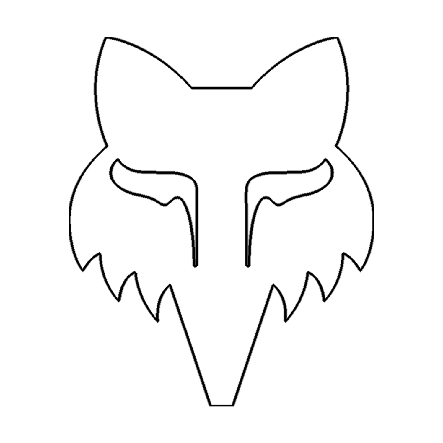 FOX HEAD 2.5" - DIE CUT VINYL 