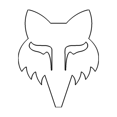 Autocollant Fox Head Die Cut - 6,4&nbsp;cm