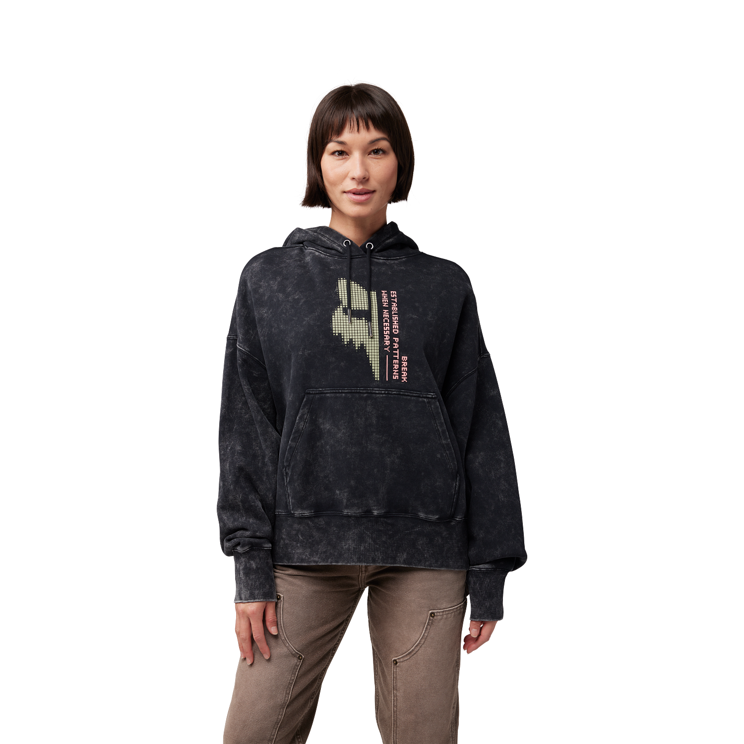 Womens Throttle Oversized Pullover Hoodie