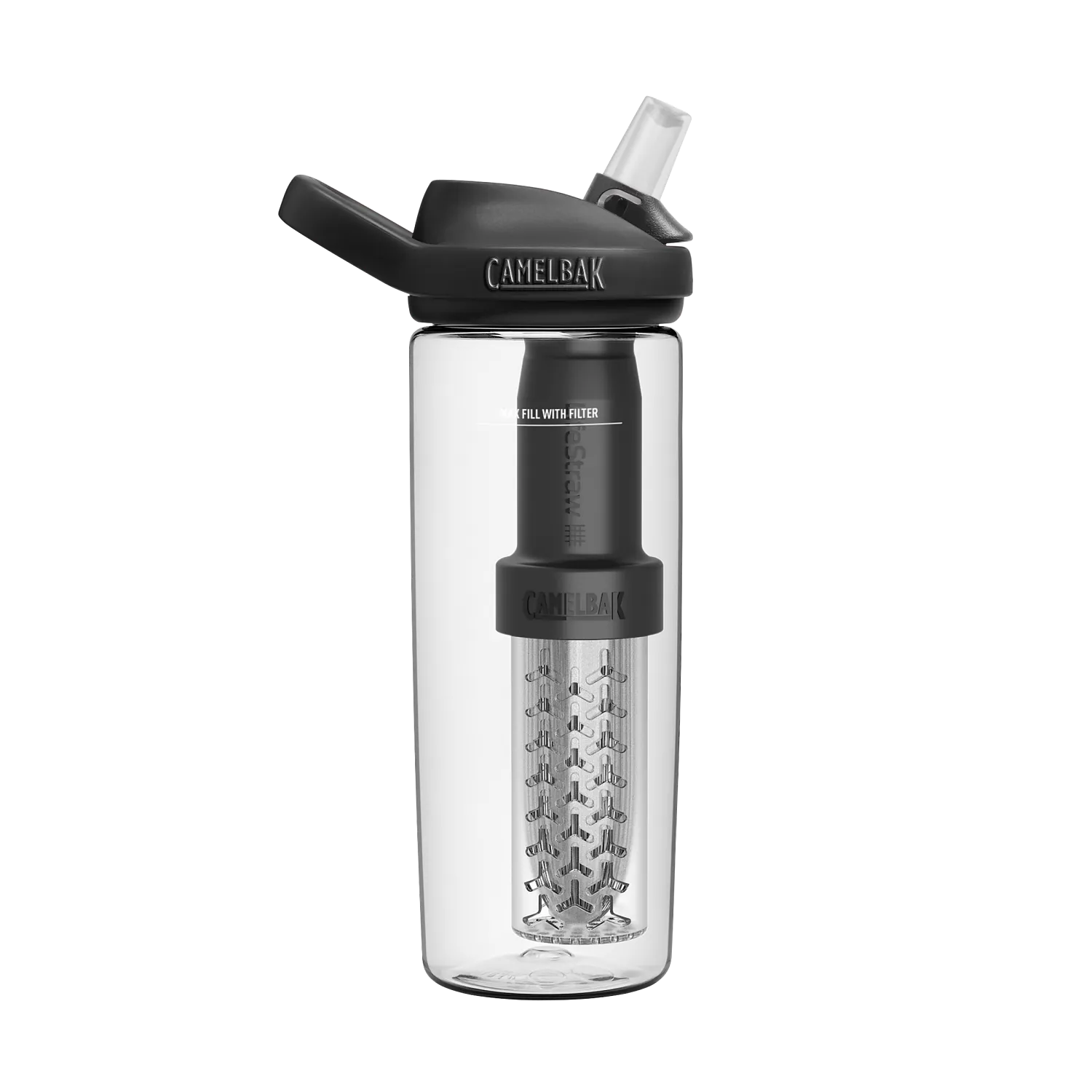 eddy+ 20oz, filtered by LifeStraw, Clear