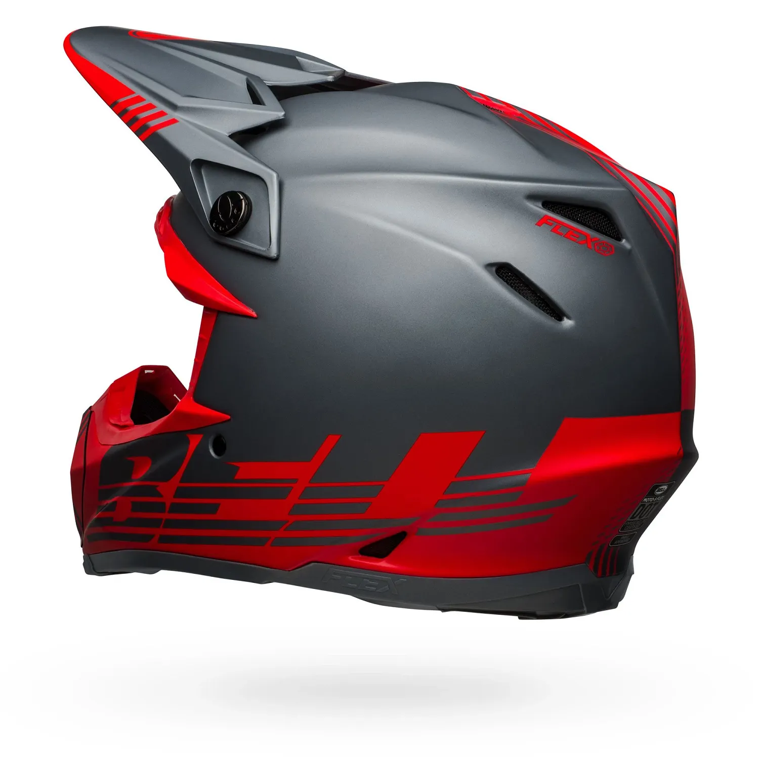 PS MOTO-9 FLEX LOUVER MT GY/RD M