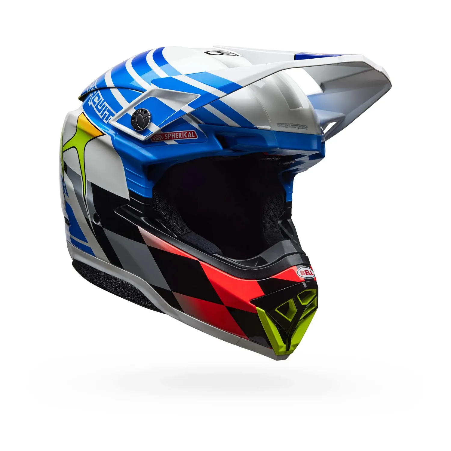 PS MOTO-10 SPHR PC  BL/WH XL