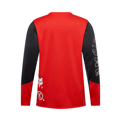 YTH DEFEND LS JERSEY ELEVATED [FLO RED] YS