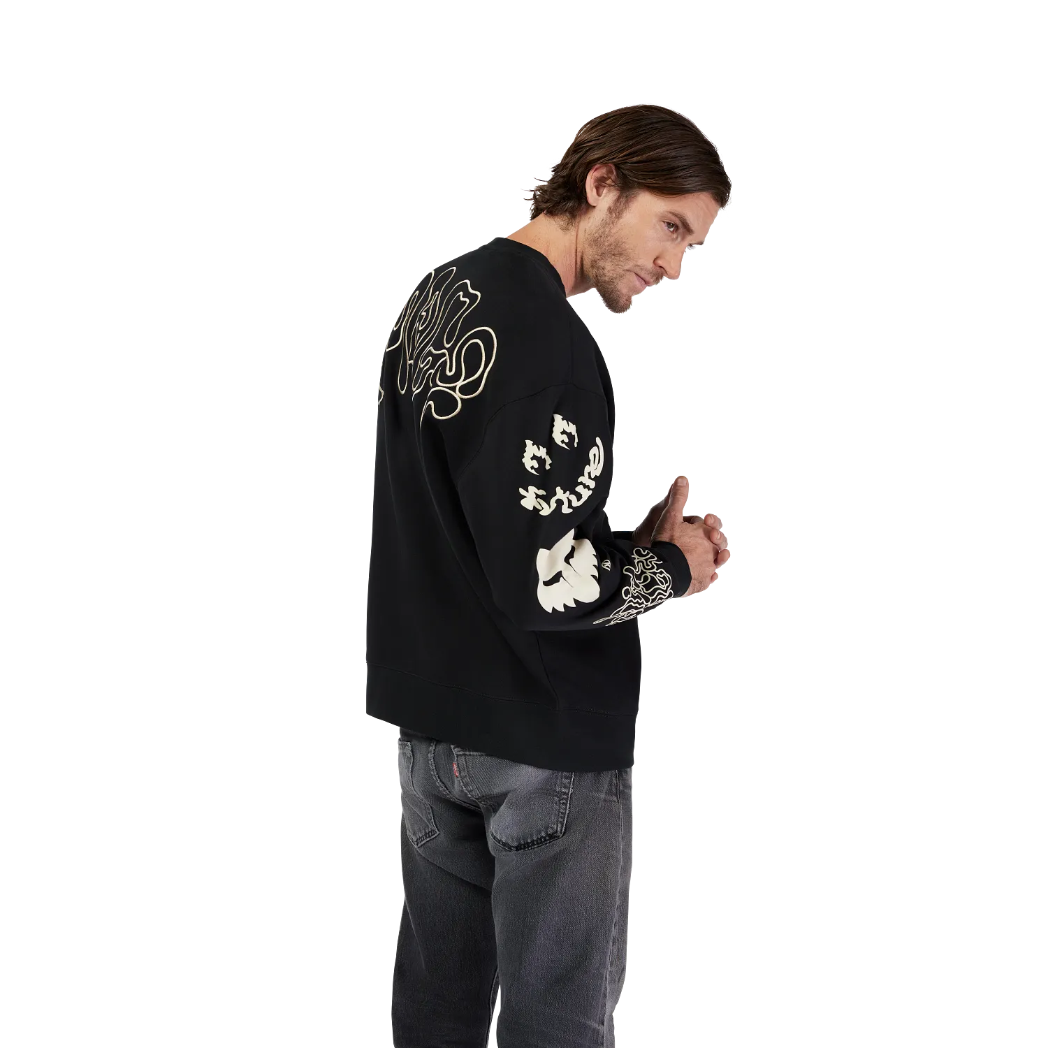 Moletom extragrande Hello Future