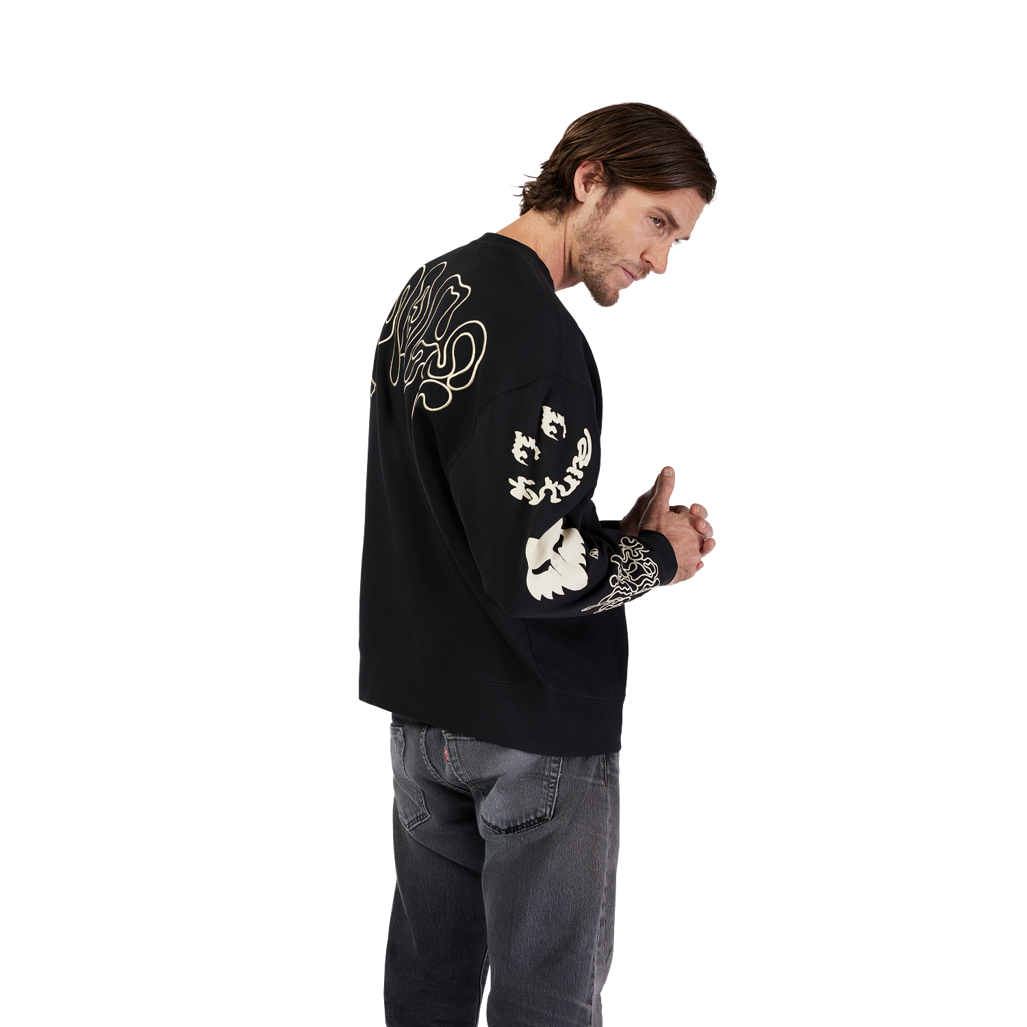 Sudadera Crew Oversize Hello Future