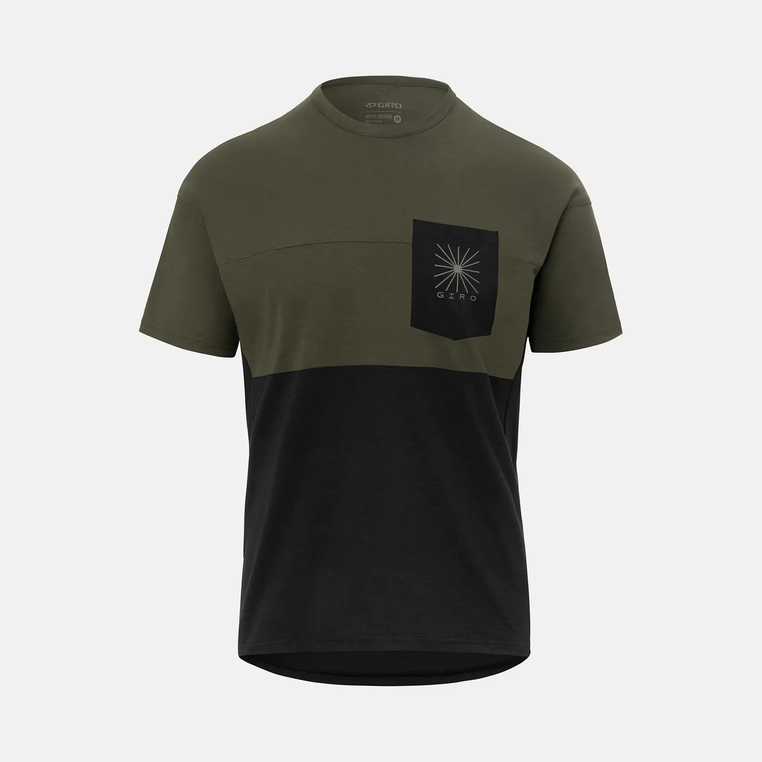 GA M RIDE JERSEY TRL GRN/BLK M- WOP