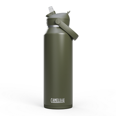 Thrive&trade; Flip Straw 1,2 L Flasche, isolierter Edelstahl