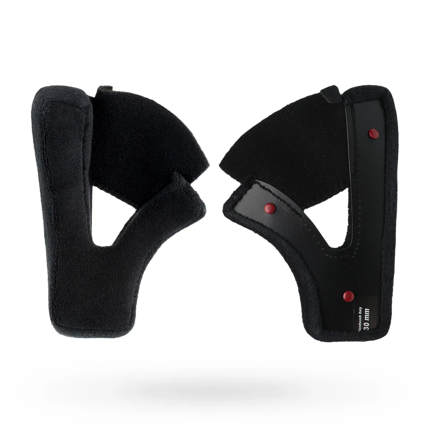 MOTO 3 CHEEK PAD CLOTH BLACK 20MM