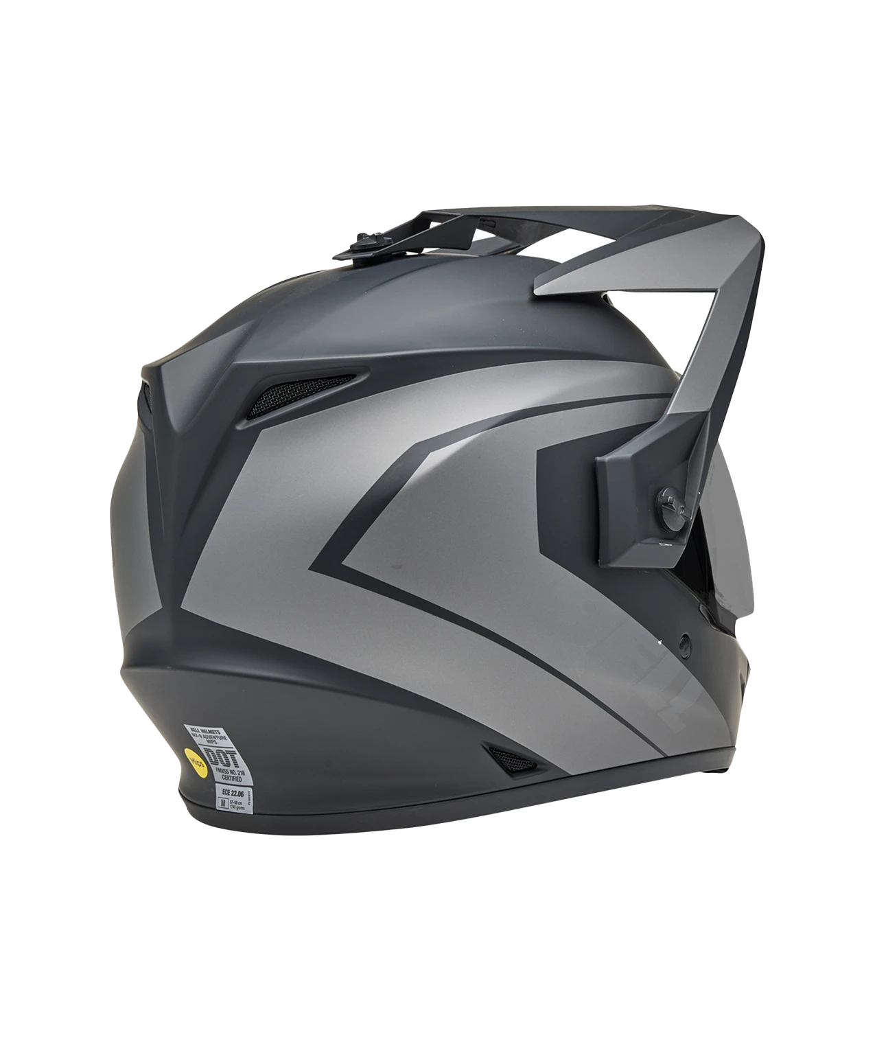 Bell MX-9 Adventure MIPS Motorradhelm – Größe S, Mattschwarz/glänzend, Mit Klarem Visier & Belüftung