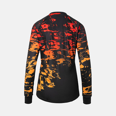 GA W ROUST LS JERSEY BLK HYPERGLITCH L