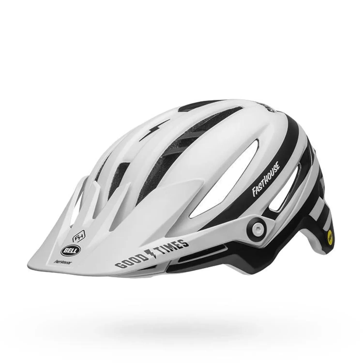 BS SIXER MIPS MAT WHT/BLK FHOUSE S 19 US