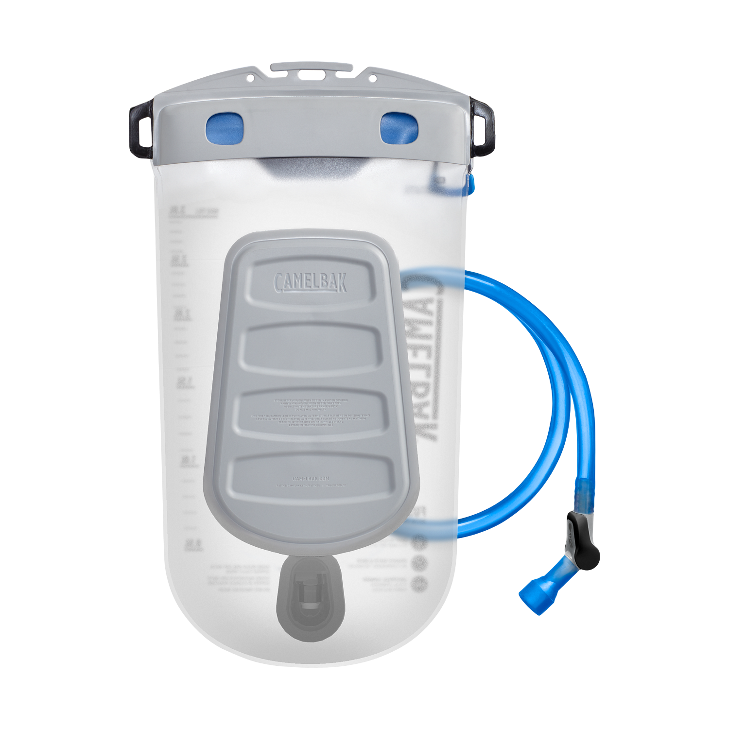 Fusion 3L Reservoir with Tru Zip Waterproof Zipper, Clear