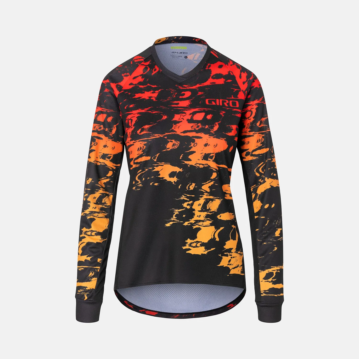 GA W ROUST LS JERSEY BLK HYPERGLITCH XS