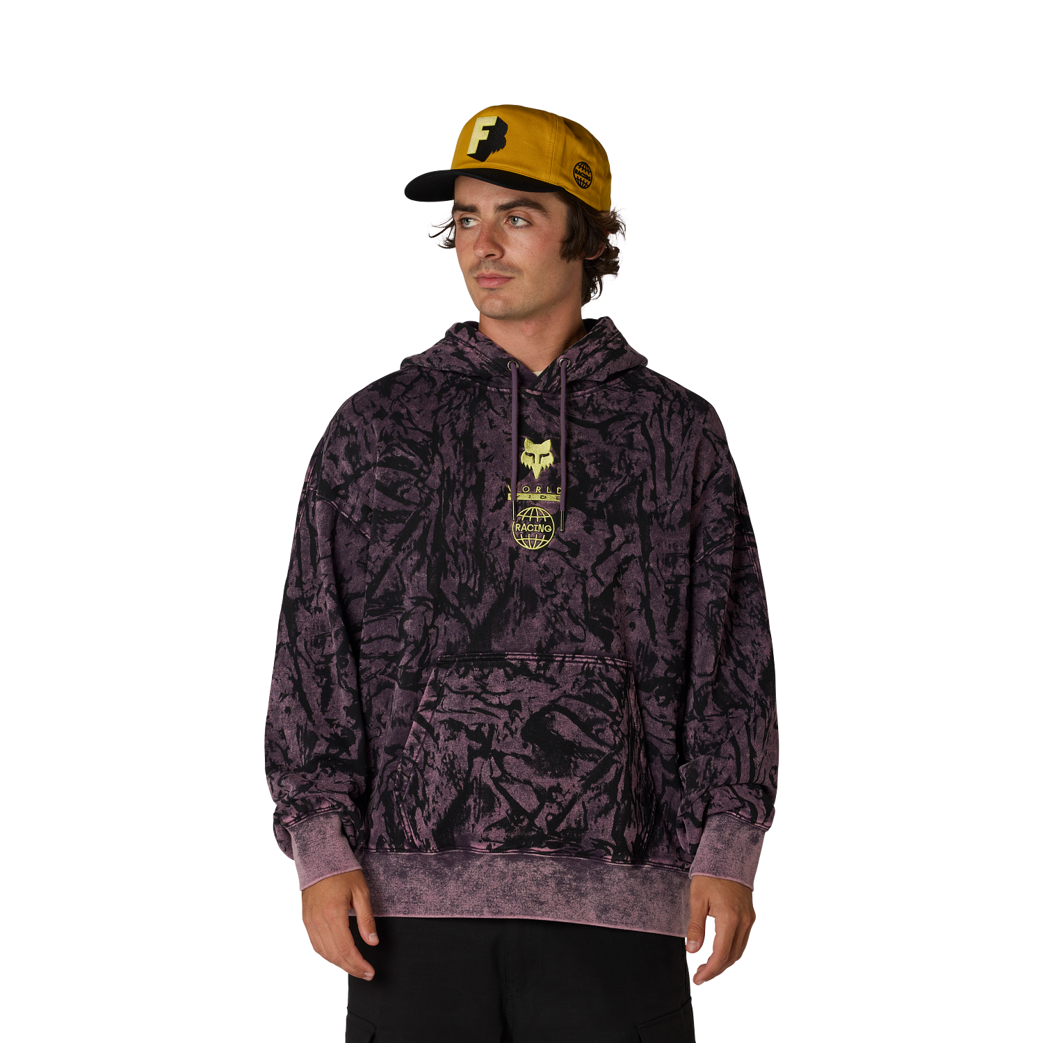 Image Print Fleece Pullover
