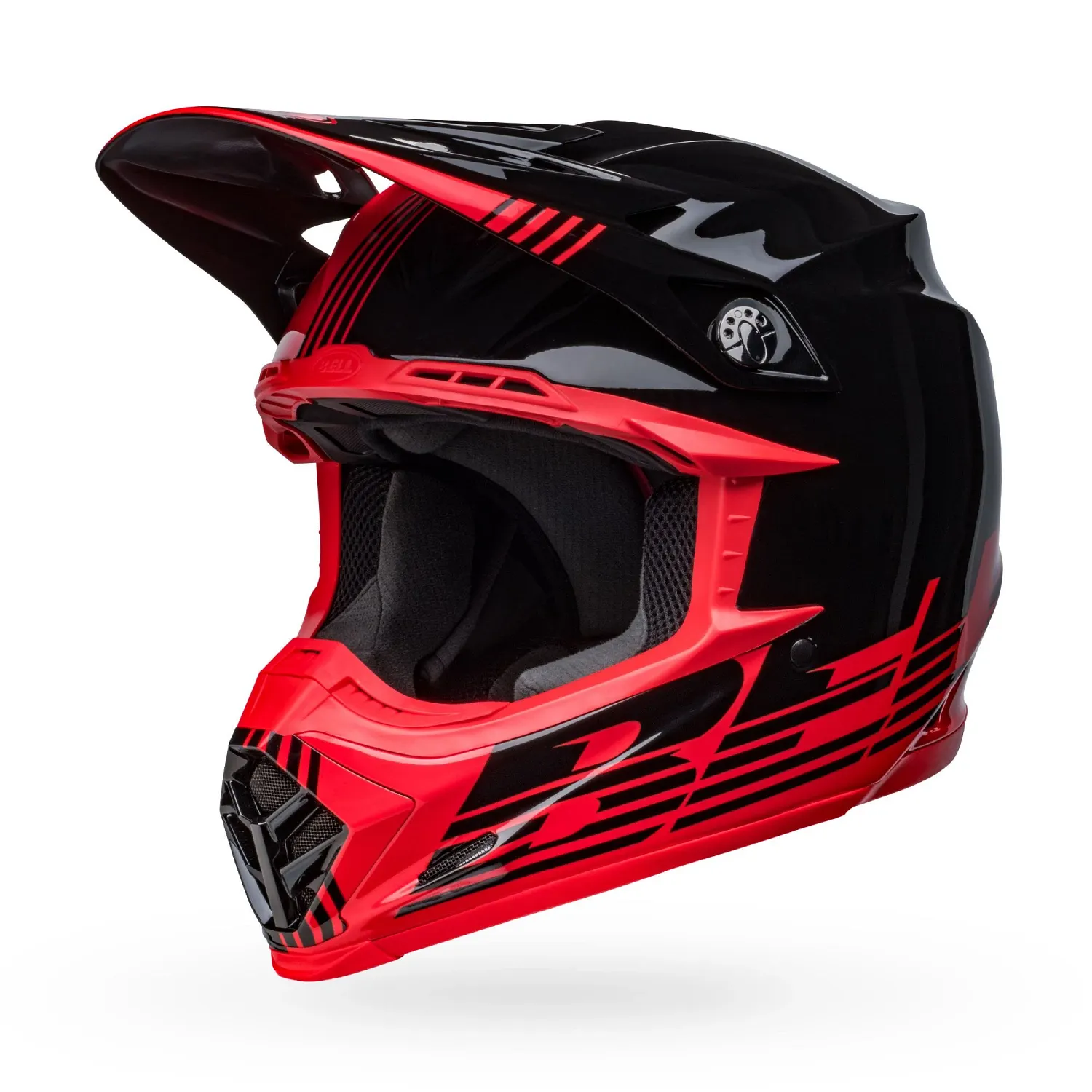 PS MOTO-9 MIPS LOUVER BK/RD M