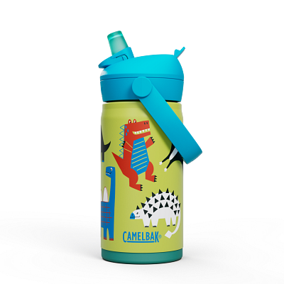 Thrive&trade; Flip Straw Kids 12oz Bottle, Insulated Stainless Steel
