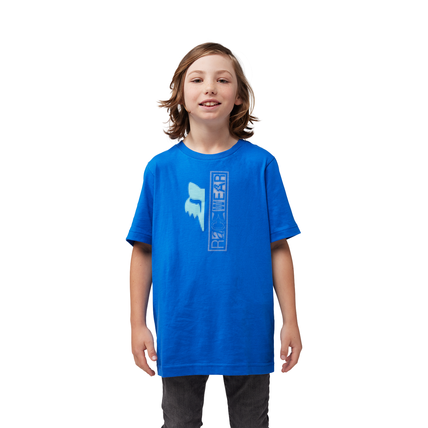 YTH THROTTLE SS TEE [BLU] YS