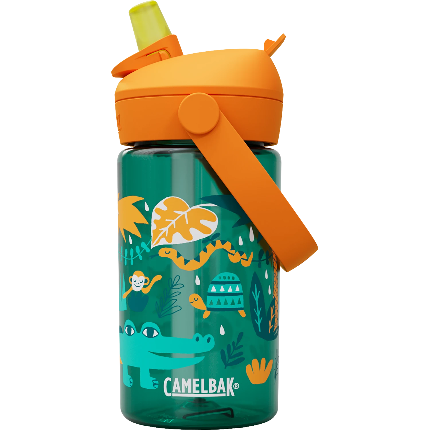 Thrive Flip Straw Kids 14oz, Jungle Animals