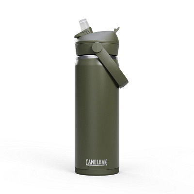 Thrive&trade; Flip Straw 20oz Bottle, Insulated Stainless Steel