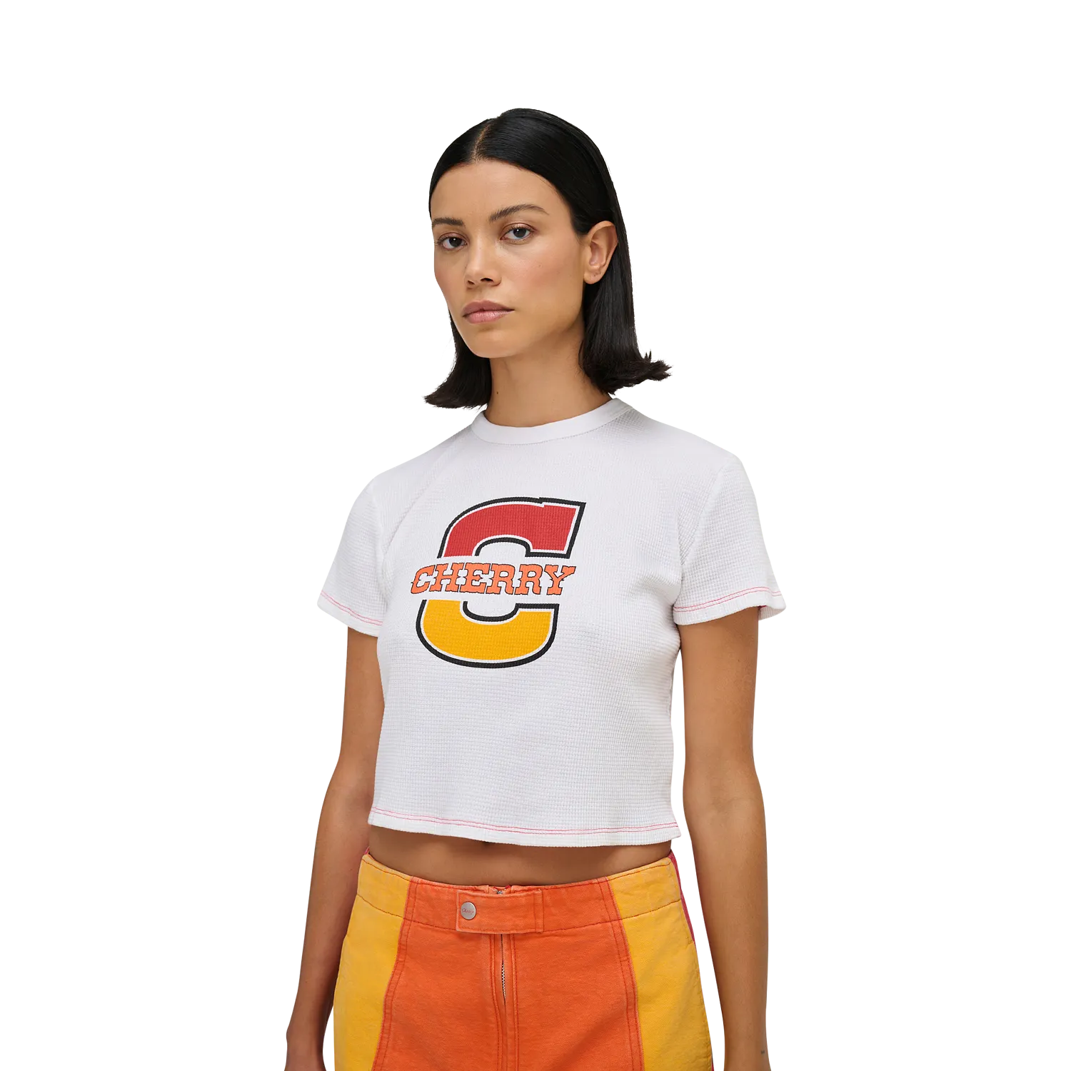 FOX X CHERRY CONTRAST BABY TEE 