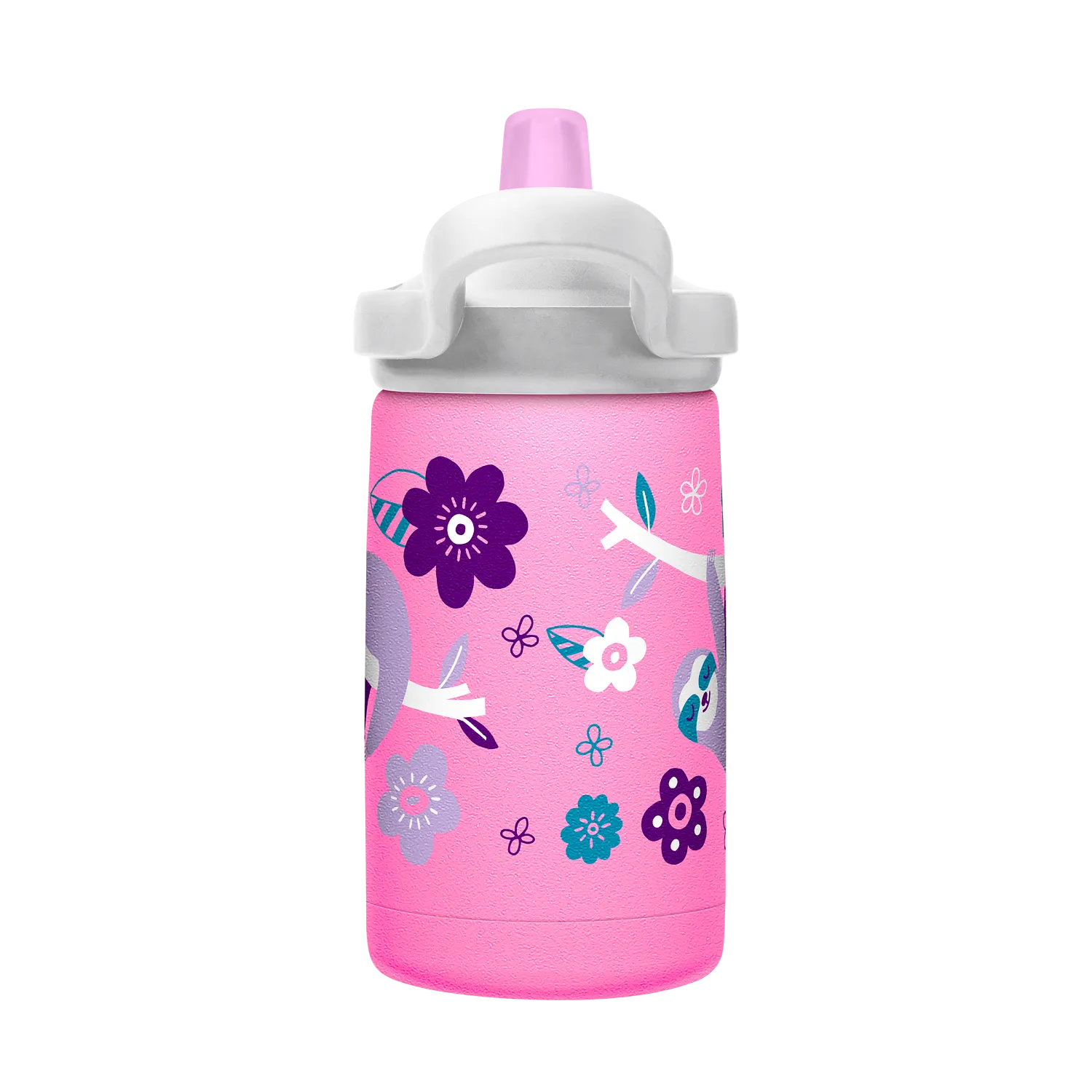 eddy+ Kids SST Vacuum Insulated 12oz, Flowerchild Sloth