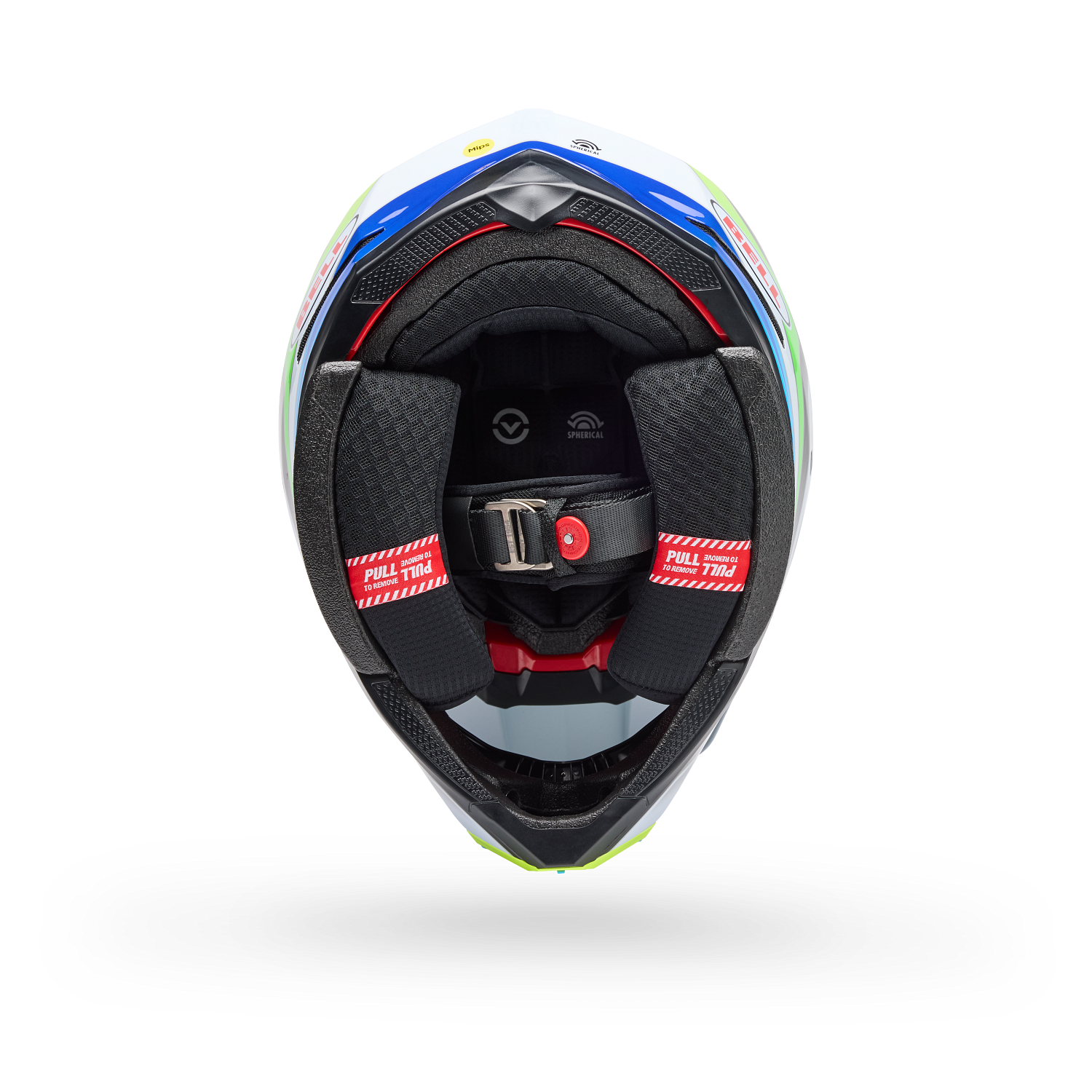 PS MOTO-10 SPHR GRID WH/BL M DOT