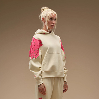 FOX KK PERFORATED FLC HOODIE [NAT] XS