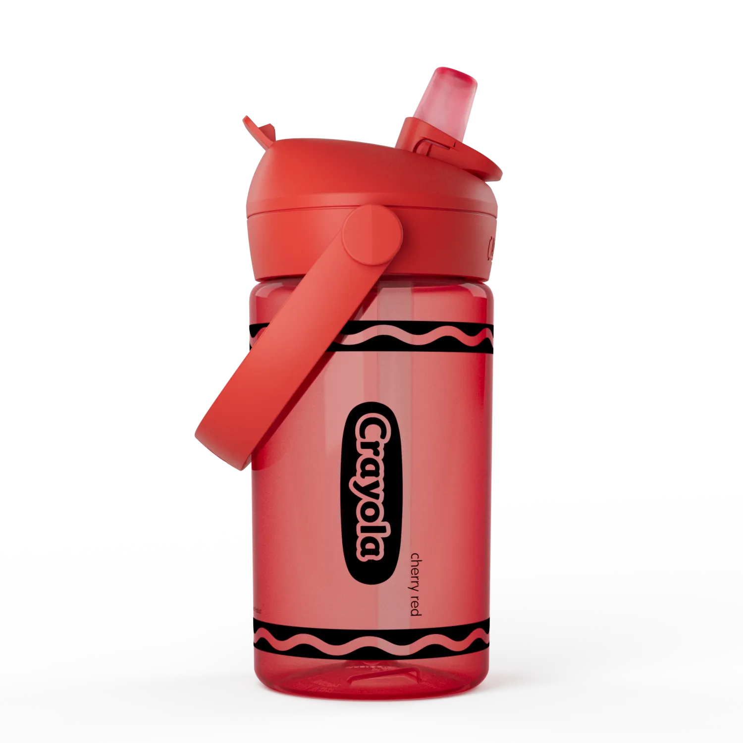 Crayola 14oz Flip Straw, Cherry Red