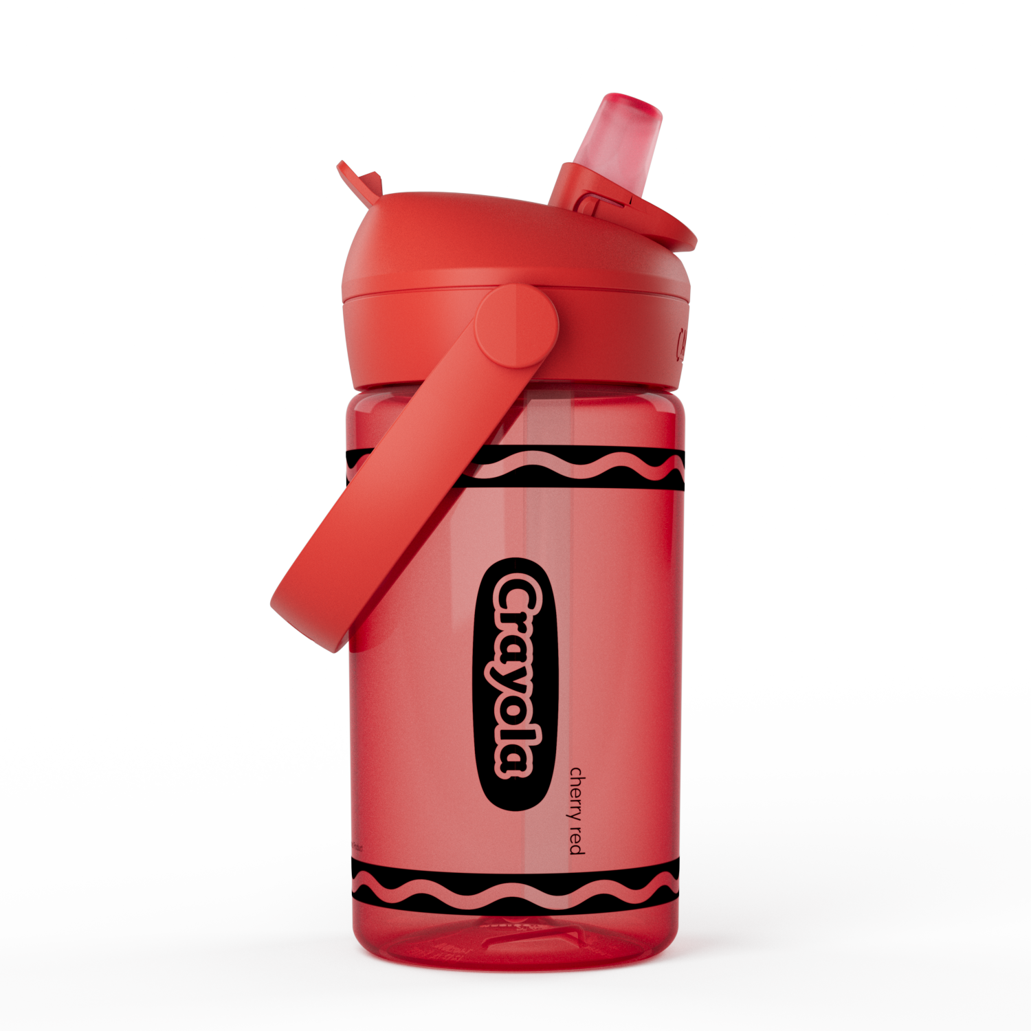 Crayola 14oz Flip Straw, Cherry Red