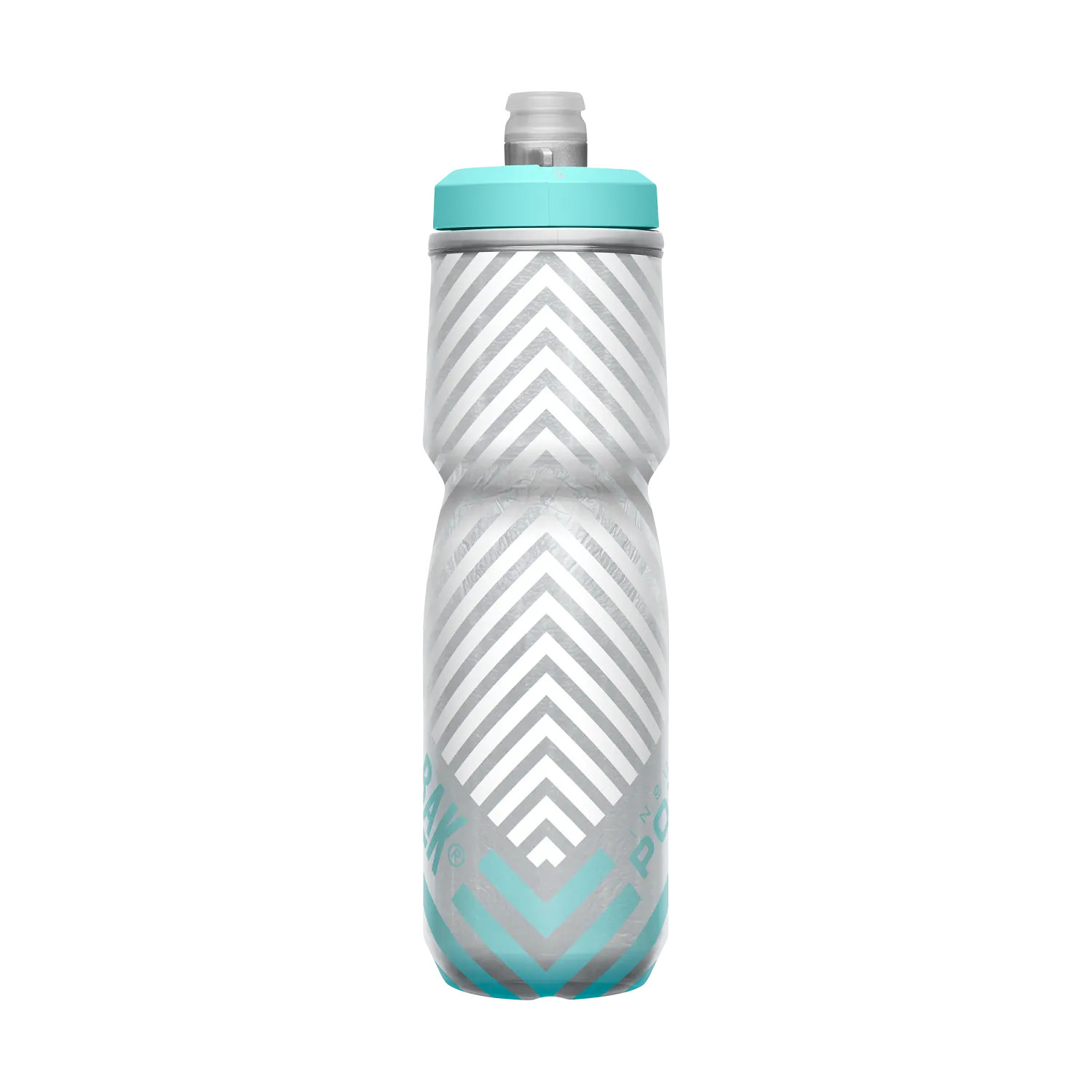 Podium Chill Outdoor 24oz, Grey/Teal Stripe