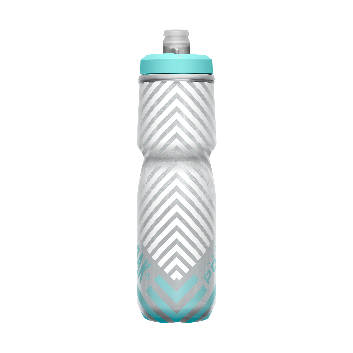Podium Chill Outdoor 24oz, Grey/Teal Stripe