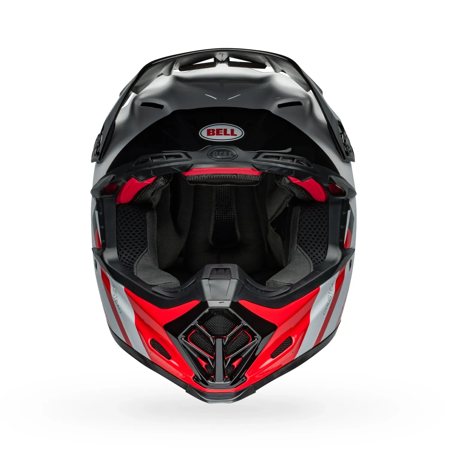 PS MOTO-9S FLEX HC STRIPES WH/RD S