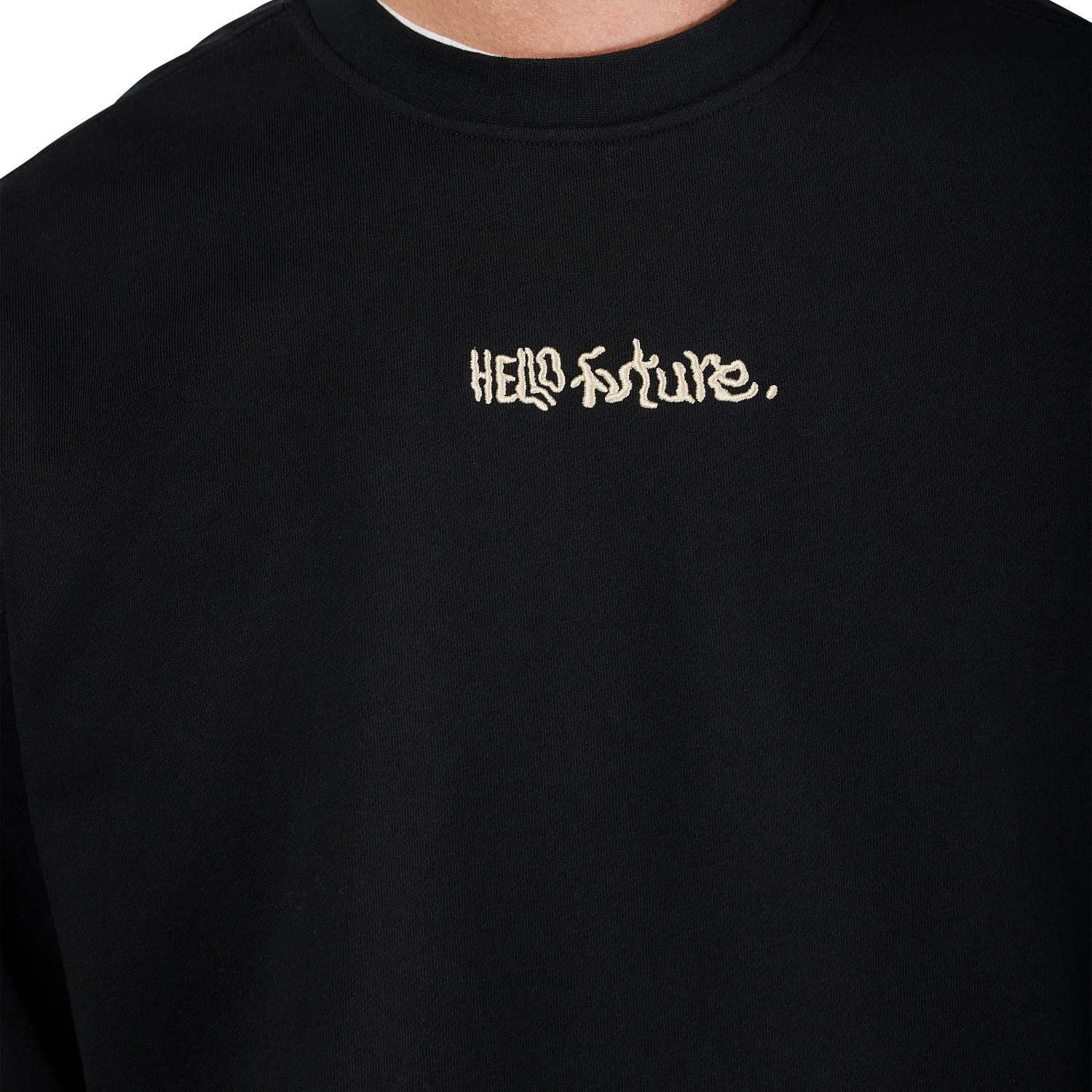 Sudadera Crew Oversize Hello Future