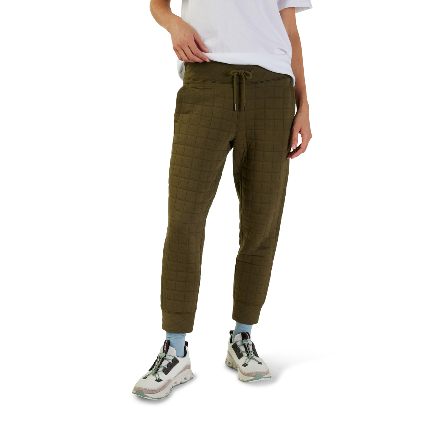 Womens Quilted Joggers