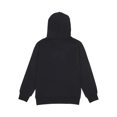YTH LEGACY FLEECE PO [BLK/PNK] YM
