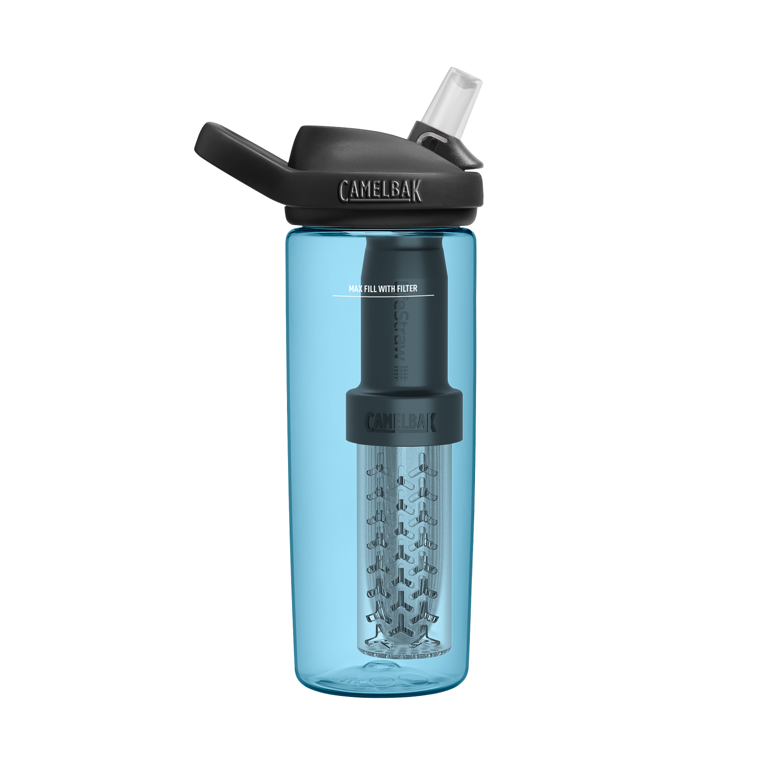 eddy+ 20oz, filtered by LifeStraw, True Blue