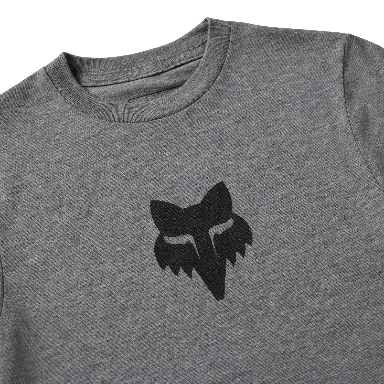 YTH FOX HEAD SS TEE [HTR DRK GRY] YS