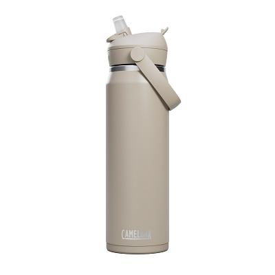 Thrive&trade; Flip Straw 25oz/750ml Bottle, Insulated Stainless Steel&nbsp;