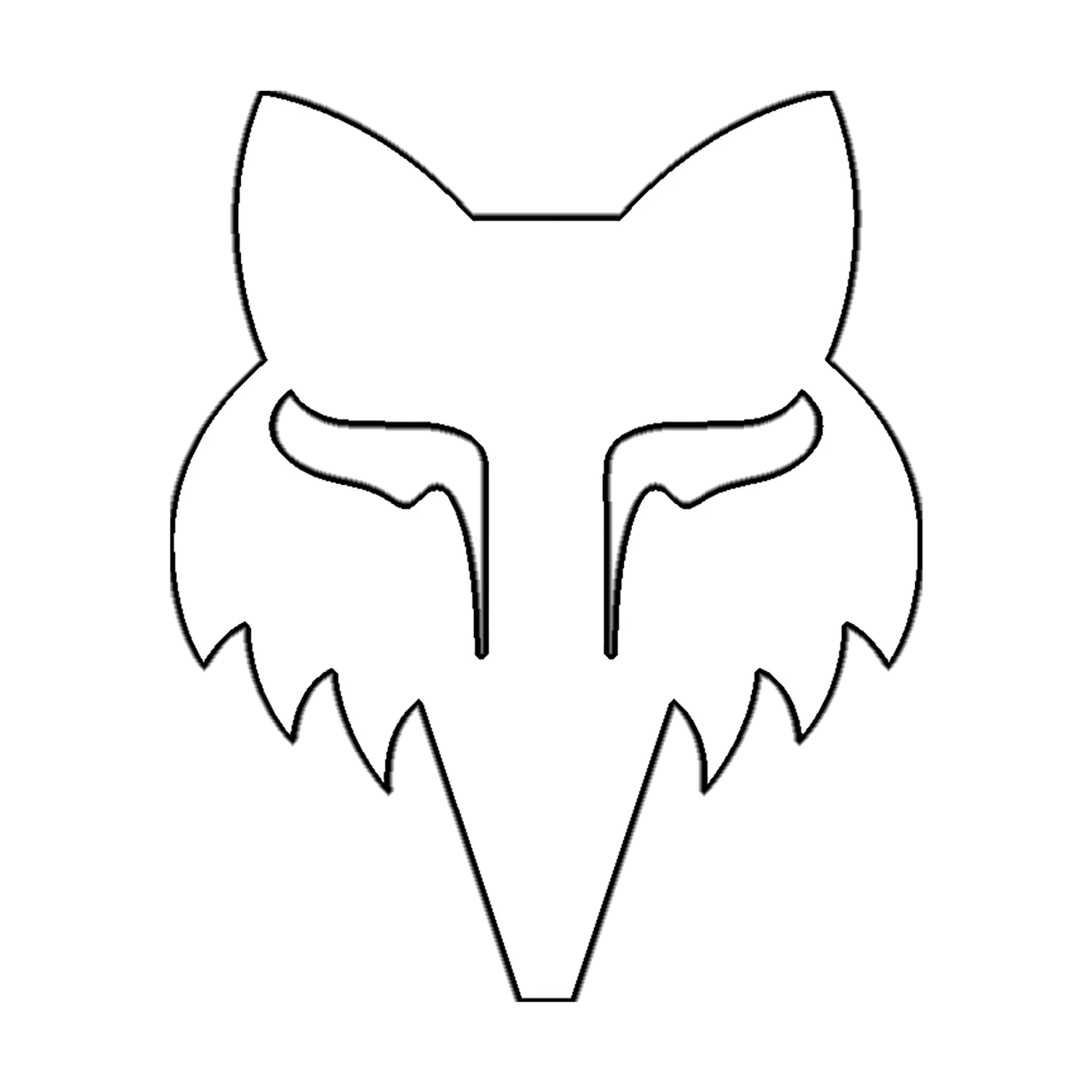 Fox Head 4" Die Cut Sticker