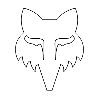 Fox Head 4" Die Cut Sticker