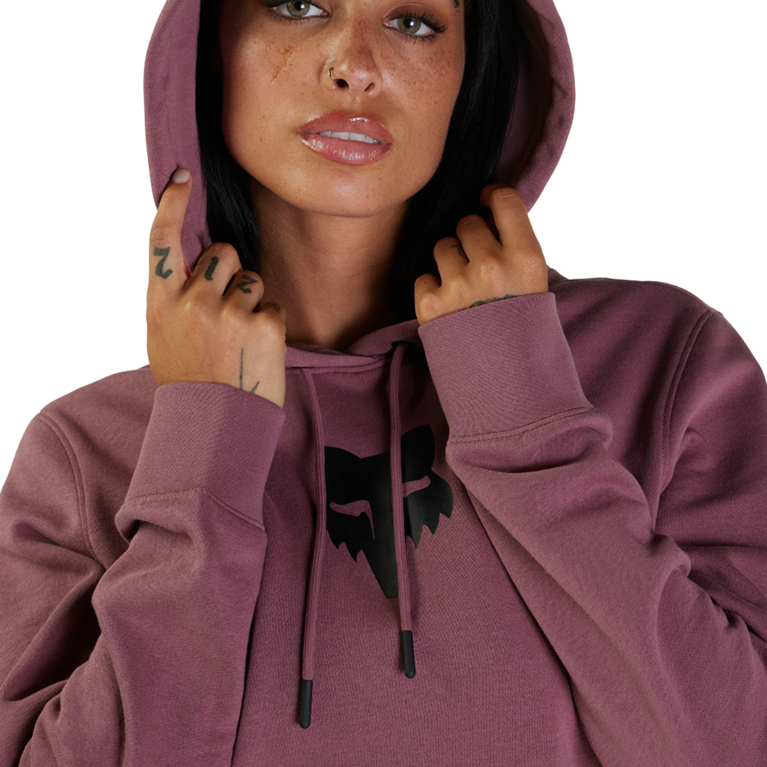 Womens Fox Head Pullover Hoodie