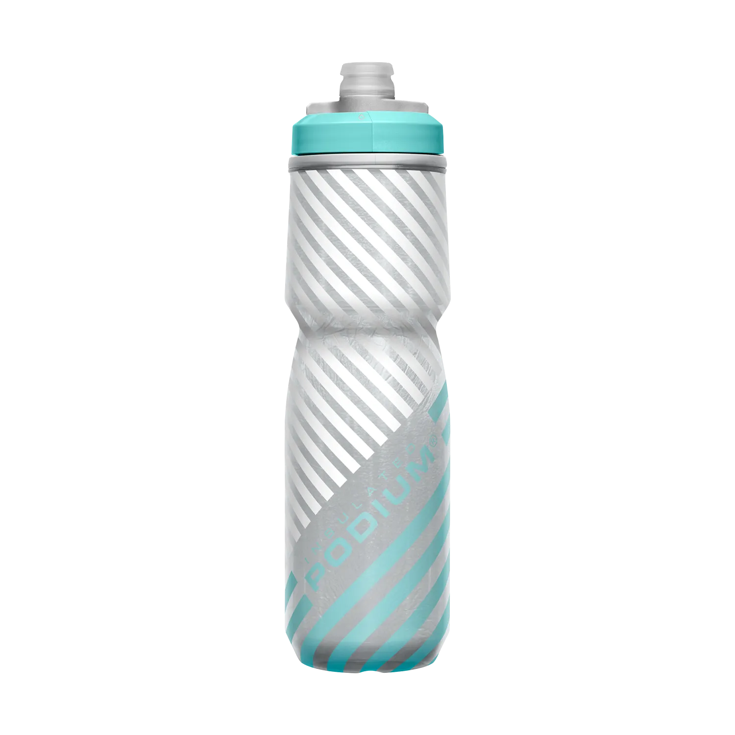 Podium Chill Outdoor 24oz, Grey/Teal Stripe