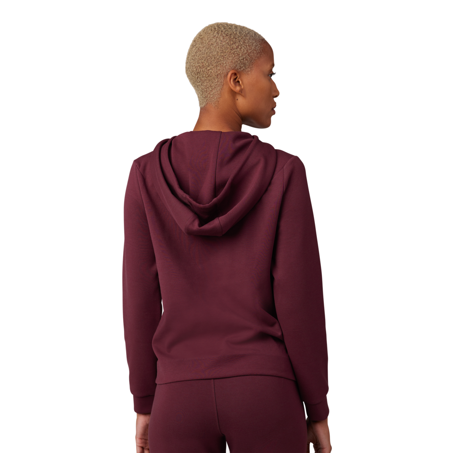 WOMENS RISE PO FLEECE [HTR BUR] L