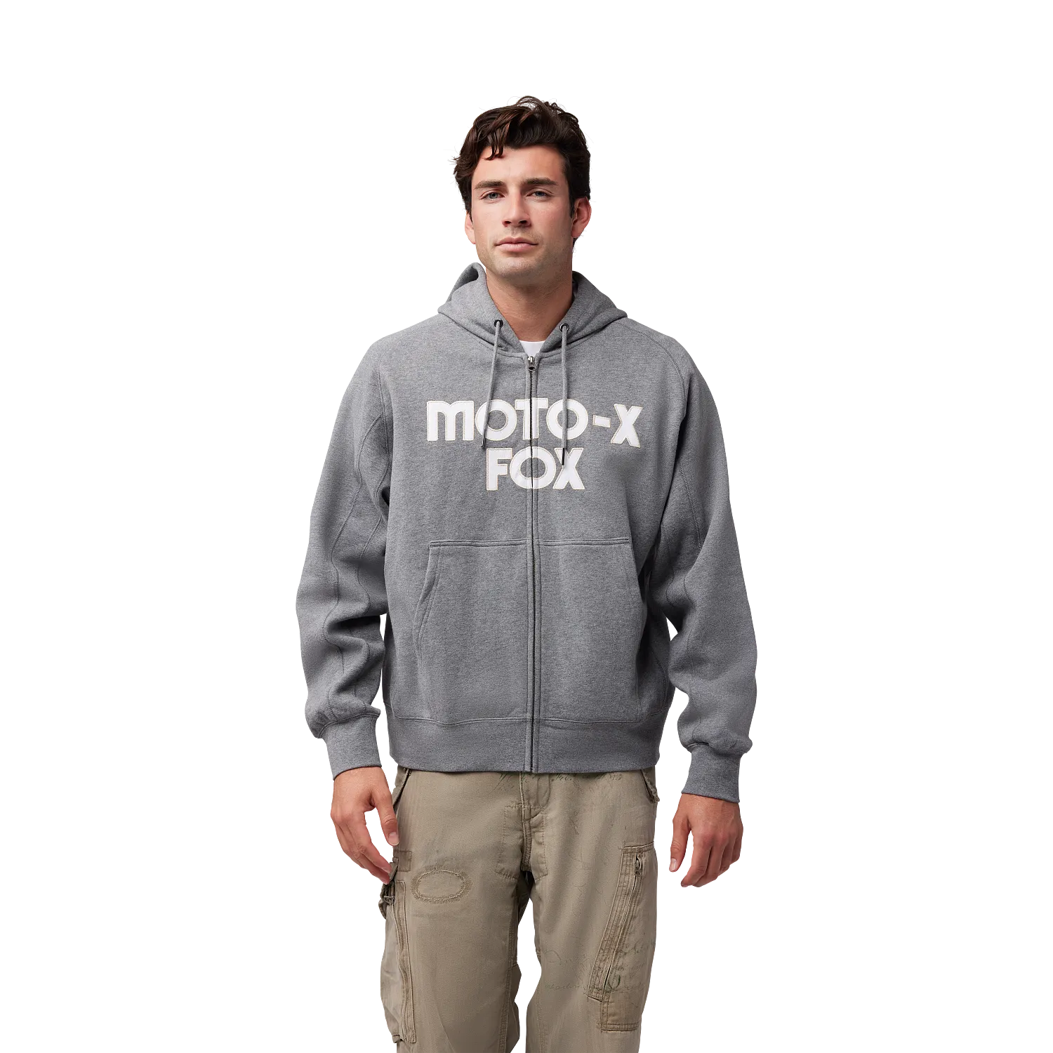 Sweat &agrave; capuche zipp&eacute; oversize Moto-X