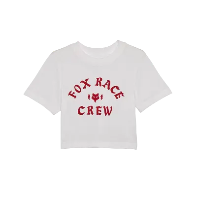 Womens Race Crew Cropped Tee