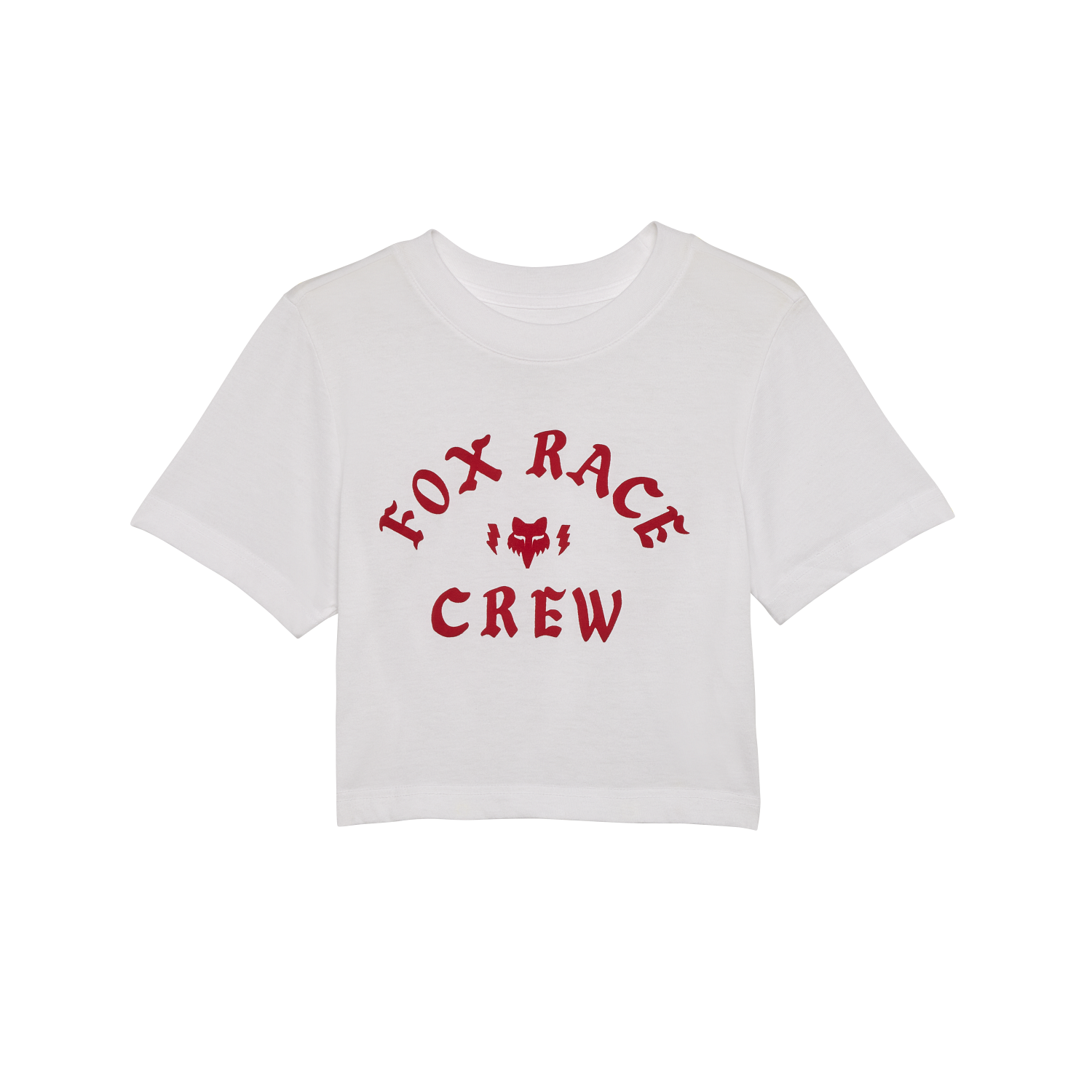Womens Race Crew Cropped Tee